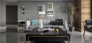 和美獎作品 | 灰色控看過來，這套現(xiàn)代輕奢1662大平層美呆了！