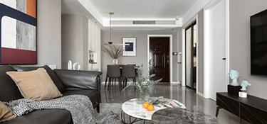 杭州現(xiàn)代風格裝修案列：89㎡小空間選用開放式設(shè)計是明智的選擇!