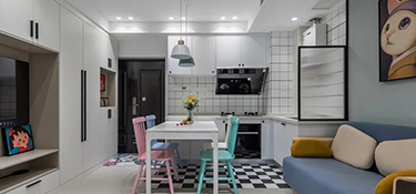 60㎡小戶型卡通動漫風格裝修案例解析！