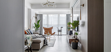 97㎡現(xiàn)代風(fēng)格三居室，全屋開放式布局裝修案例