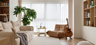 杭州北大資源未名府裝修，為花藝師打造130㎡自然原木棲居