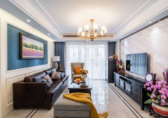 蕭山區(qū)金地德圣 三居室裝修 簡美風格 163方