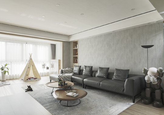 杭州裝修案例大平層裝修，現(xiàn)代極簡風格200方