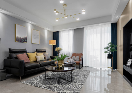 花園崗公寓 新房裝修 現(xiàn)代輕奢風格 128㎡