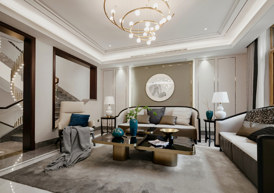 下沙觀瀾時代云邸 別墅裝修 新中式風(fēng)格 580平方米