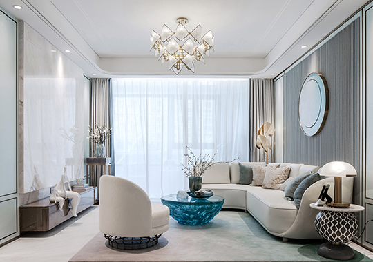 東郡國際 新房裝修 現(xiàn)代輕奢風格 260方