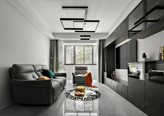 杭州世茂茂悅府89㎡現代風格裝修效果圖