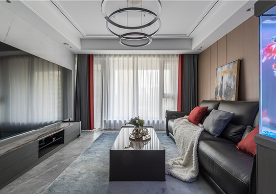 金色時光120㎡四居室現代裝修案例