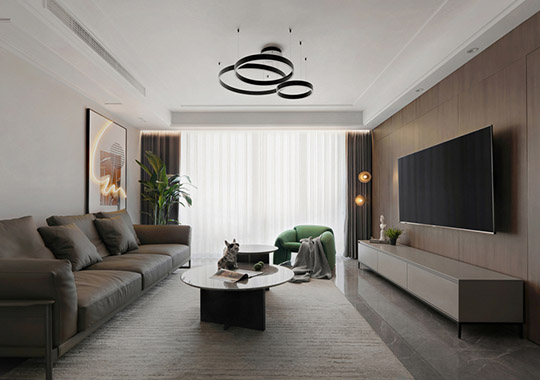 之江一號(hào)180㎡大平層四居室現(xiàn)代輕奢裝修案例