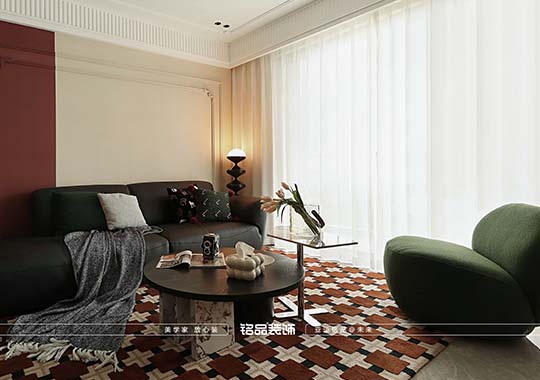 杭州望錢塘云莊  裝修法式復(fù)古風格 127平裝修