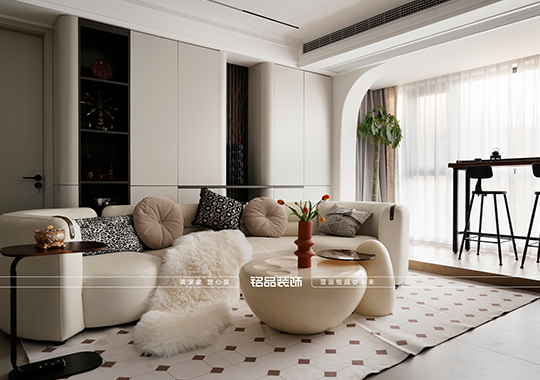 杜湖名庭裝修 奶油復(fù)古風(fēng) 132平裝修案例分享