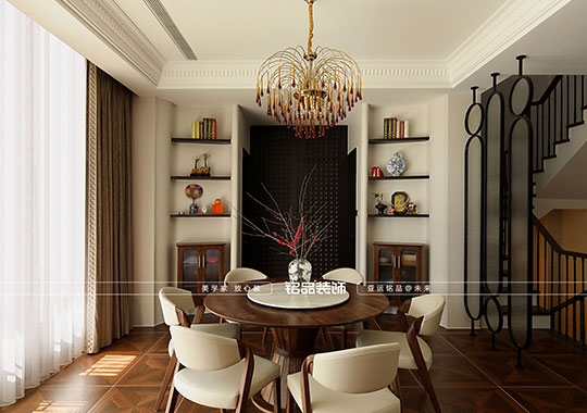 杭州九龍倉(cāng)雍景山裝修 排屋裝修 360平中古風(fēng)裝修案例分享