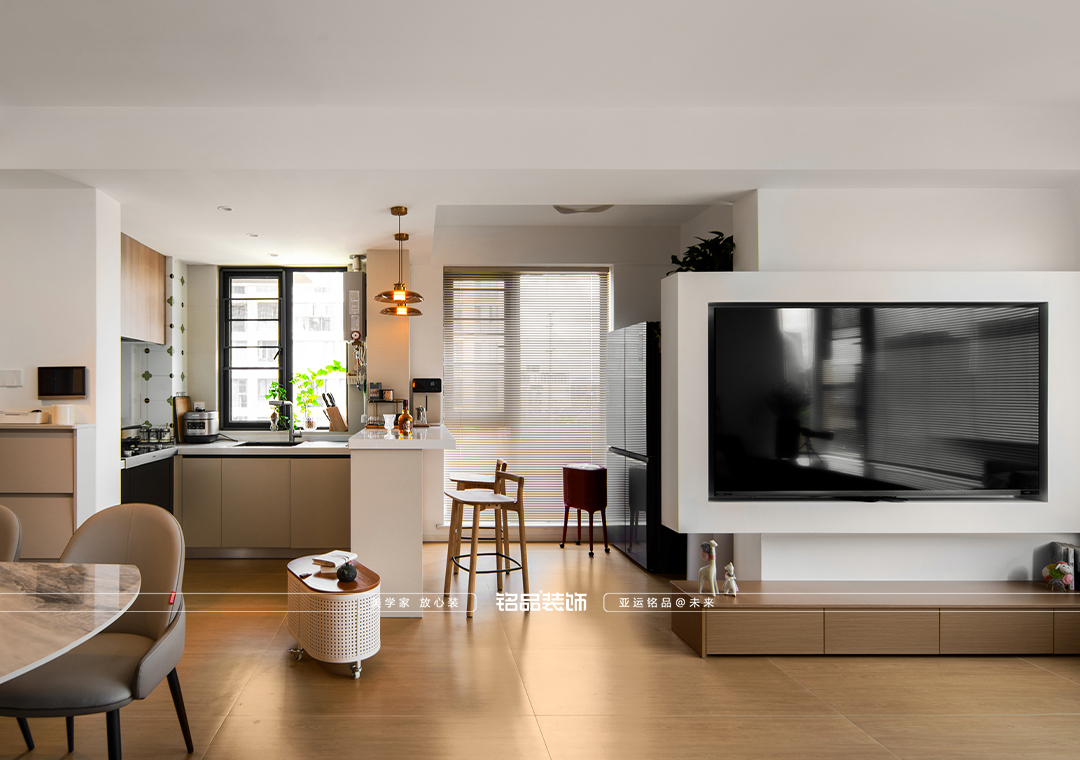 楓蘊(yùn)雅居  奶油原木風(fēng) 90平裝修案例分型