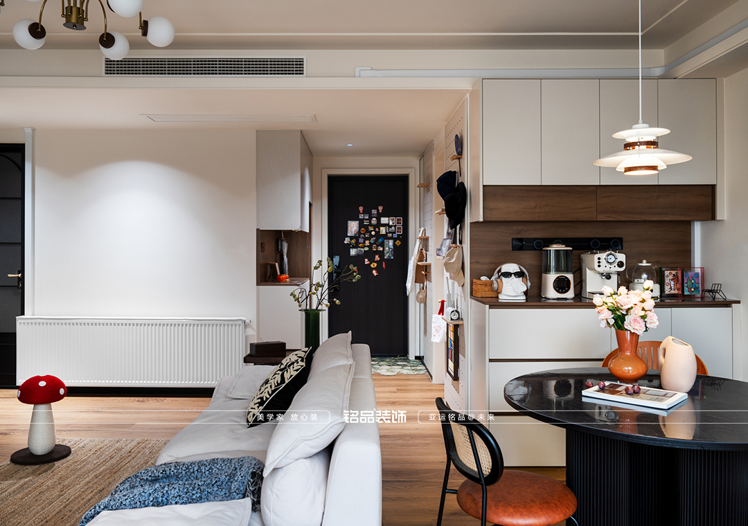 寧巢美地裝修  115平中古風(fēng)裝修案例分享