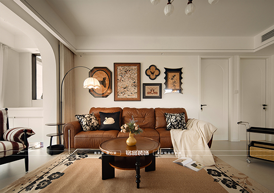 乾韻華庭 奶油復(fù)古120平裝修案例分享