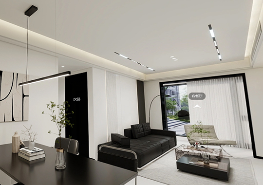 沁瑄云上府 105㎡三室兩廳兩衛(wèi)裝修效果圖