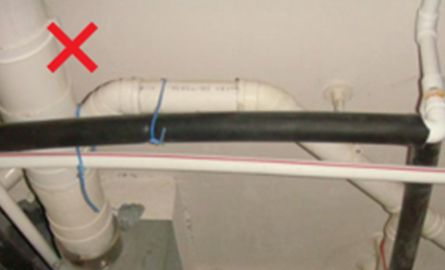 冷水管沒(méi)做防結(jié)露措施