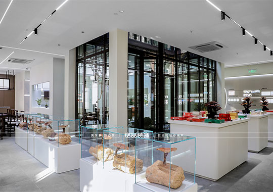 杭州方格藥業(yè)裝修 780平 新中式風格