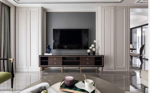 輕奢裝修客廳效果圖實例