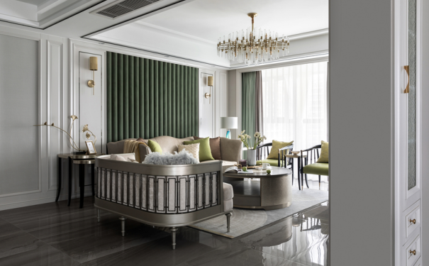 輕奢裝修客廳效果圖實例