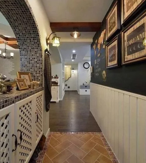 走廊黑板墻裝修效果圖 走廊黑板墻裝修效果圖