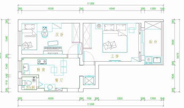 現(xiàn)代北歐風(fēng)格裝修戶型圖