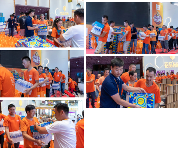 在場的工人一箱啤酒一箱水，溫度再高也有“清涼”相伴